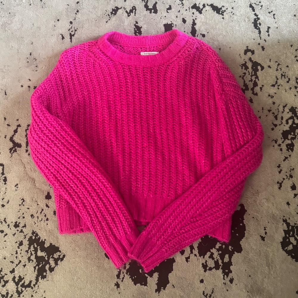 American Eagle Pink Knitted Sweater